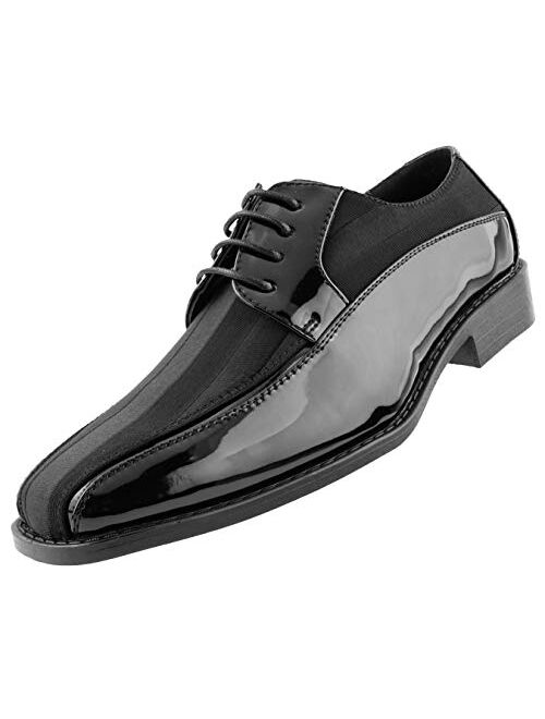 Amali et.al Avant, Mens Shoes - Dress Shoes for Men - Oxford Shoes for Men - Formal Shoes for Men - Tuxedo Shoes for Men, Satin Lace Up, Mens Dress Shoes