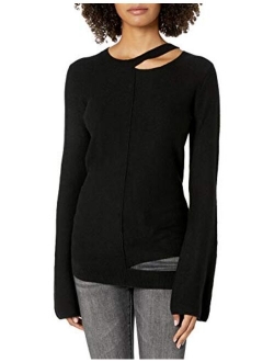 Women's Long-Sleeve Cutout Sweater