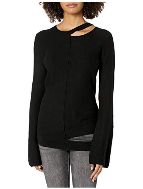 Cable Stitch Women's Long-Sleeve Cutout Sweater
