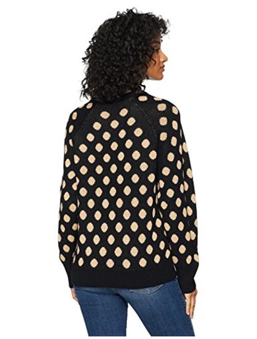 Cable Stitch Women's Polka Dot Sweater