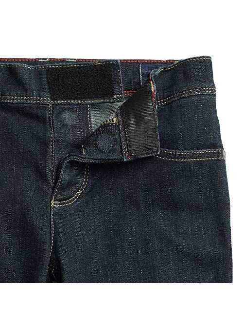 Tommy Hilfiger Boys' Adaptive Jeans Slim Straight Fit with Adjustable Waist and Hems