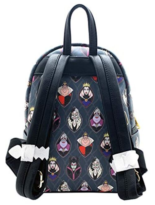Loungefly X Disney LASR Exclusive Villains Stained Glass Mini Backpack