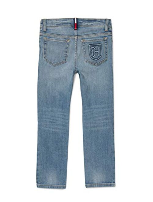 Tommy Hilfiger Boys' Adaptive Skinny Fit Jean with Velcro Brand Closure and Fly