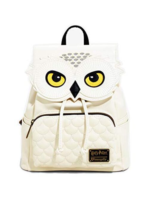 Loungefly Harry Potter Hedwig Faux Leather Mini Backpack Standard, Beige
