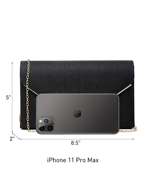 DASEIN Women Glistening Clutches Handbags Evening Bags Wedding Purses Cocktail Prom Party Clutches