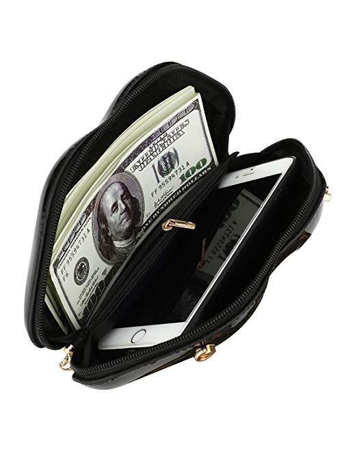 Women Leather Lips-shaped Evening Clutch Purses Crossbody Bags Vintage Banquet Handbag