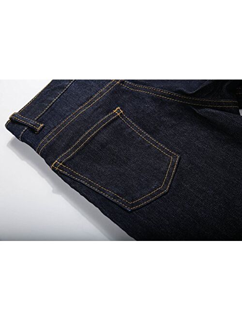 UNACOO Toddler and Boy's Regular Fit Jeans Classic Stretch Straight Denim Jeans (Age 3-12 Years)