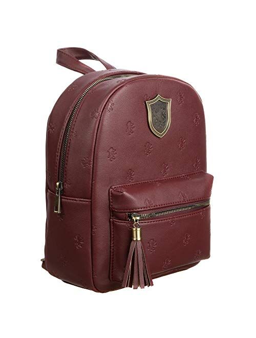 Bioworld Harry Potter Hogwarts Gryffindor Faux Leather Mini Backpack