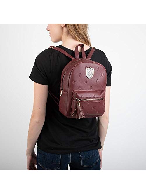 Bioworld Harry Potter Hogwarts Gryffindor Faux Leather Mini Backpack