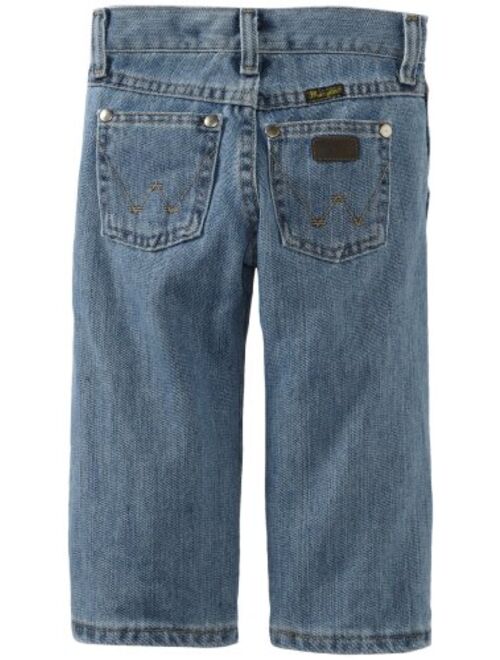 Wrangler Boys’ Retro Relaxed Fit Boot Cut Jeans, Ocean Water, 1T SLIM