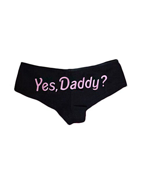Buy Multitrust Sexy Women Yes Daddy Prints Naughty Briefs Panties