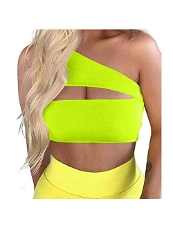 Sexy Women Solid Color Basic Strappy Crop Tank Tops Camisole Backless Streetwear Crop Vest Cami Shirts