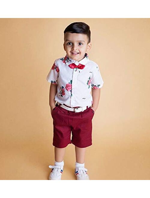 The Birthday Boy Clothes Baby Boy Short Sleeve Letter Print Shirt Denim Short Pants Cake Smash Outfit Set
