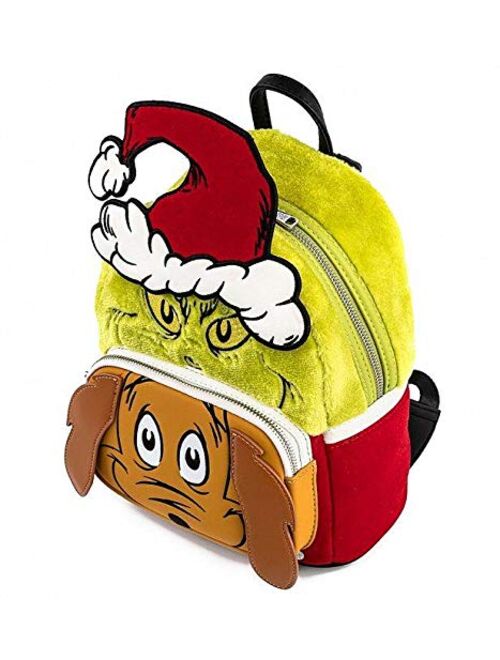 Loungefly Dr. Seuss Grinch and Max Cosplay Adult Womens Double Strap Shoulder Bag Purse