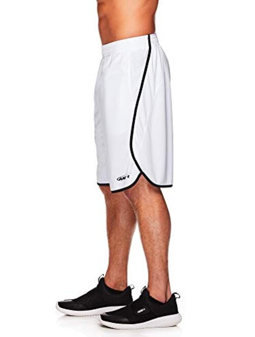 AND1 Men's Basketball Gym & Running Shorts w/Elastic Waistband & Pockets - 12 Inch Inseam