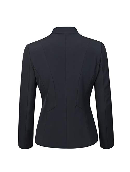 YUNCLOS Women's Elegant Business 2 Piece Office Lady Suit Set Work Blazer Pant