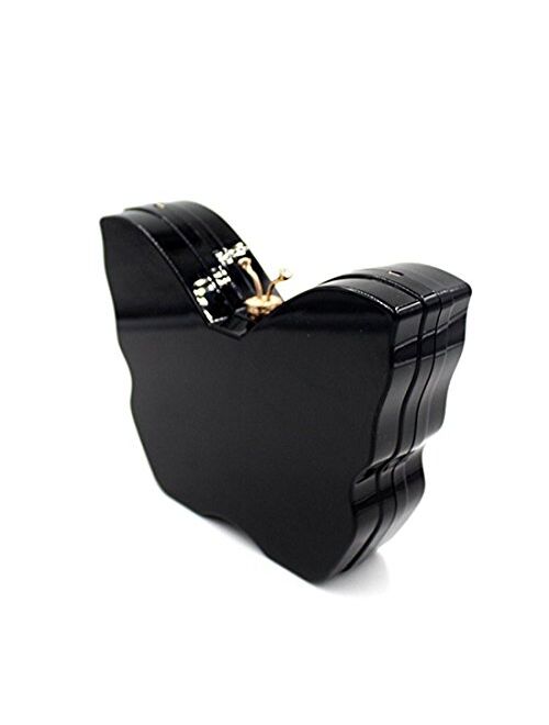 Marchome Acrylic Butterfly Ladybug Shape Evening Bags Clutch Purses with Chain