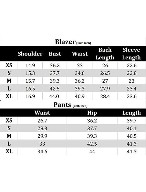 SUSIELADY Women's Blazer Suits Two Piece Solid Work Pant Suit for Women Business Office Lady Suits Sets