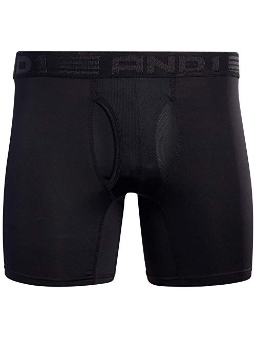 AND1 Mens Performance Compression Boxer Briefs (10 Pack)