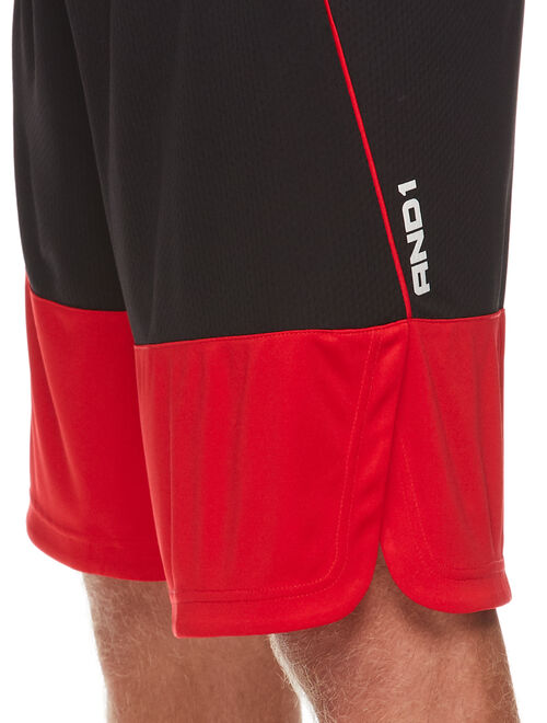AND1 Men's Lane Line Basketball Shorts, up to 3XL