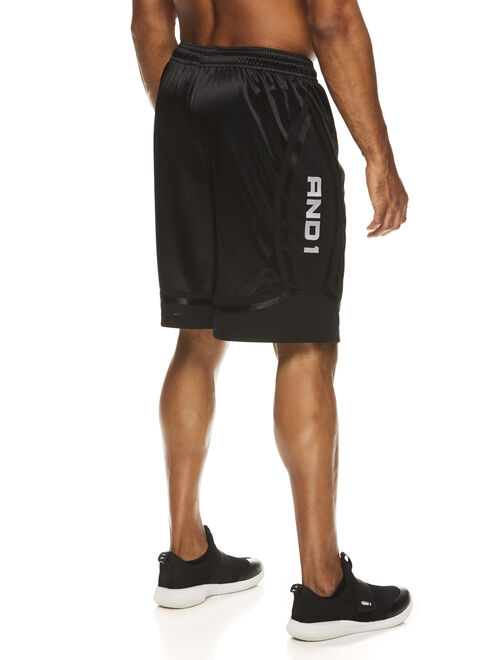 AND1 Men's and Big Men's Basketball Shorts, up to 5XL
