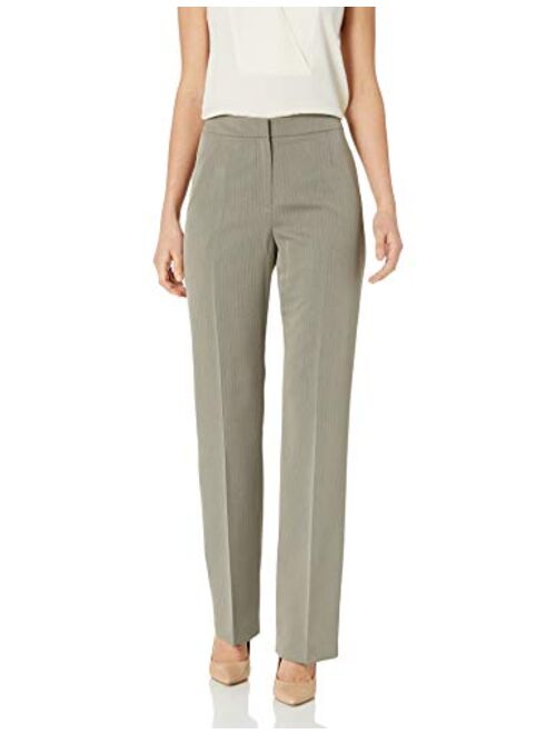 Le Suit Women's 2 Button Notch Collar Tonal Stripe Pant Suit