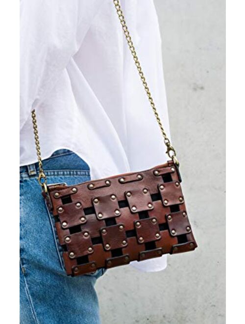 Time Resistance Leather Clutch Women's Purse Wrist Bag Shoulder Bag Handbag