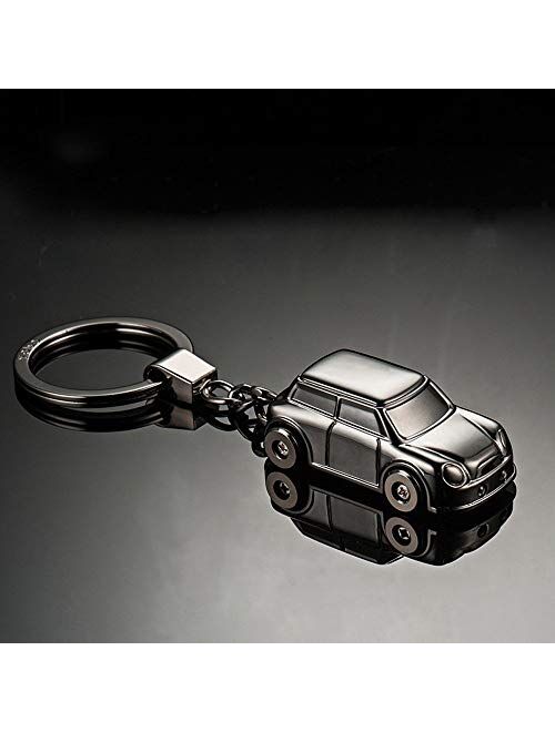 XinQuan Wang Keyfob Car Model Keychain Led Light Auto Accessories Keyring Key Pendant Lightweight Zinc Alloy Key Holder Keychains (Color : Gold Without Box, Size : Free)