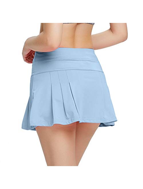 Women's Active Athletic Skort Lightweight Quick Dry Shorts Breathable Running Tennis Golf Workout Skirt with Pockets