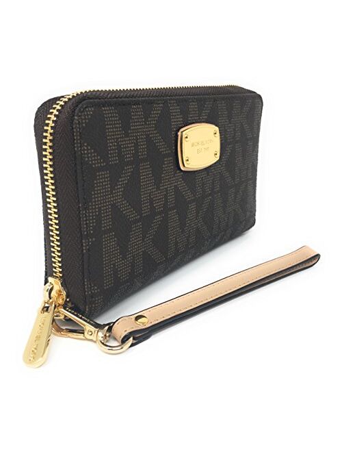 Michael Kors Large Flat Multifunction Phone Case Wristlet Wallet