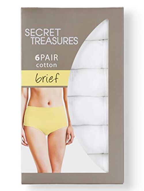 Secret Treasures Women Cotton Brief Panties, Pack of 6
