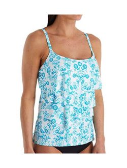 Coco Reef Women's Tankini Top Swimsuit with Ruffle Detail