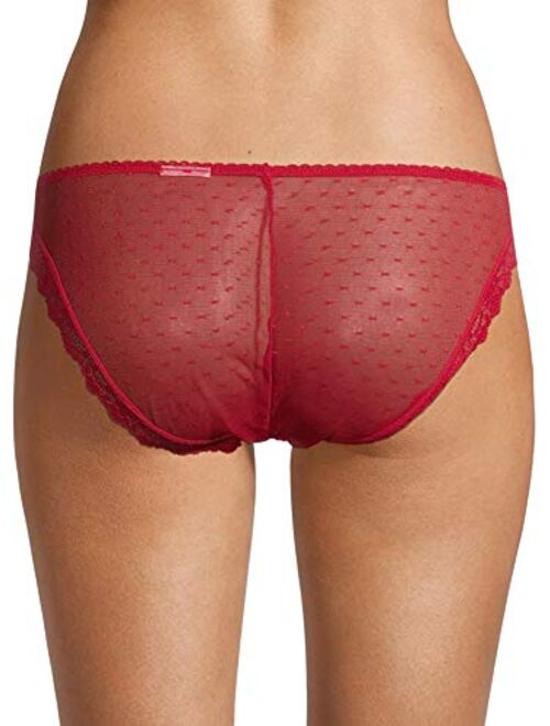 Secret Treasures Red Combo 3 Pack Dot Mesh Lace Bikini Panties