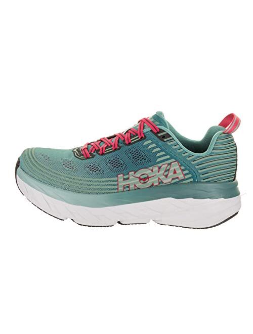 HOKA ONE ONE Womens Bondi 6 Canton/Green Blue Slate Running Shoe