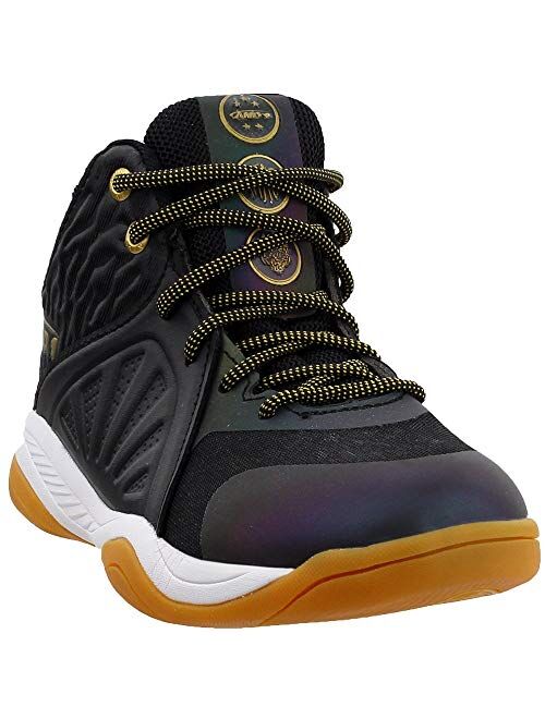 AND1 Kids Boys Attack Mid Boys - Basketball Sneakers Shoes Casual - Black