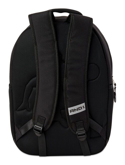 AND1 Boys in The Paint Backpack with Reflective Printing, Black