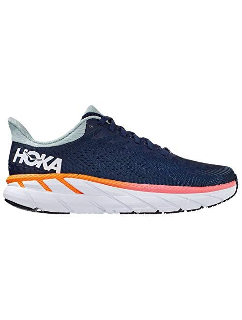 HOKA ONE ONE Women's Clifton 7 Running Shoe (Black Iris/Blue Haze