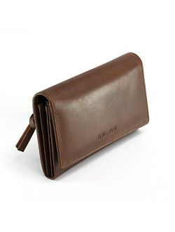 Style n Craft 391101 Ladies Clutch Wallet in Oak Color Leather