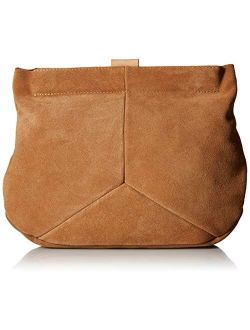Ella Leather Brown Solid Clutch and Evening Bag