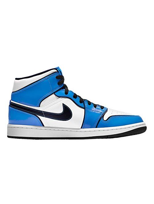 Jordan Men's 1 Mid SE Signal Blue/Black-White (DD6834 402) -