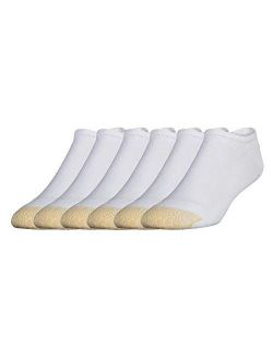 Men's Cotton Cushion No Show Liner Socks, 6 Pairs