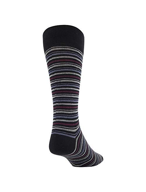 Gold Toe Men's Multistripe Crew Socks, 3 Pairs