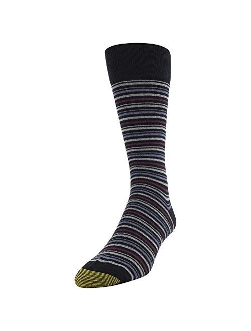 Gold Toe Men's Multistripe Crew Socks, 3 Pairs