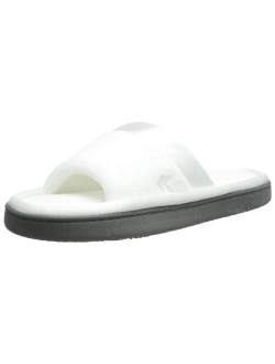 Women's Microterry Slide Slipper with Satin Trim