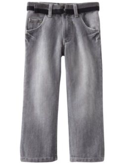 Boys' Dungarees Belted Relaxed-fit Bootcut Jeans