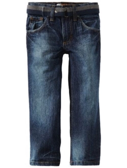 Boys' Dungarees Belted Relaxed-fit Bootcut Jeans