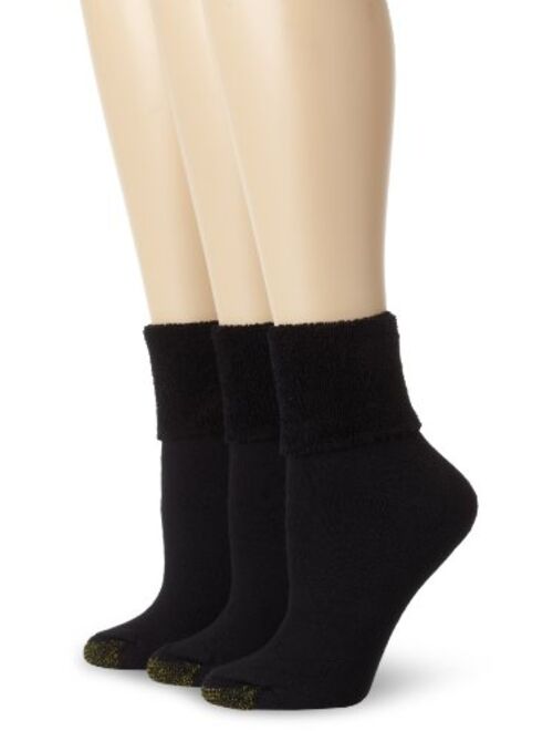 Gold Toe Women's 3-Pack Ultratec Terry Cuff Socks