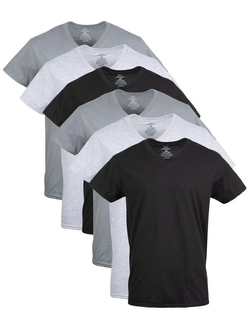 George Men's Assorted V-Neck T-shirts, 6 Pack