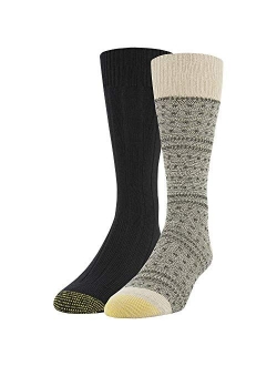 Men's Lodge Sustainable Crew Socks, 2 Pairs