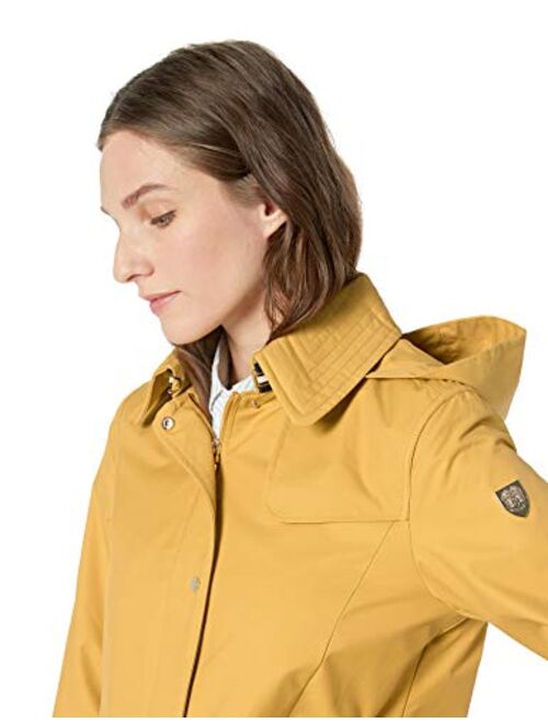 Vince Camuto womens Hooded Mid-weight Rain Coat Jacket